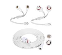 13FT Extension Cable Kit for Govee Permanent Outdoor Lights, Compatible with Govee H705A H705B H705C H706A H706B H706C, 3 Pin Power Cord for Dots String Lights