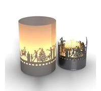 13gramm Advent Gift Tube Shadow Play Candle - Create Magical Atmosphere with Silhouette Motifs - Perfect Holiday Decor and Gift Idea