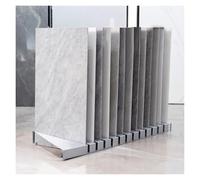 13Gri Floor TiDisplay StanSlottenizer for Samples Veal Sto Shelf for Exhibit Hal & markets (White 40x10x100cm)