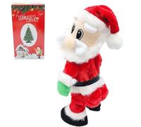 13in Twerking Santa Claus Cute Christmas Ornament Decorations Soft Funny Stuffed Singing Toys Dancing Doll Figur Plush Santa