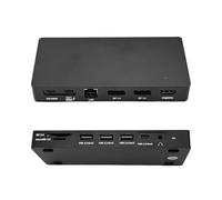 13in1 USB-C Docking Station,Compatible with Lenovo ThinkPad Universal Docking Station(40AY0090US),PD 100W,Dual DP 1.4(4K@60Hz),HDMI,RJ45,SD3.0/microSD3.0,1xUSB 3.2 Gen1,2xUSB 3.2 Gen2,Audio