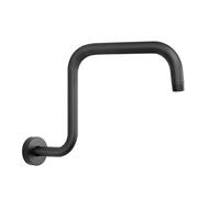 13inch Shower Bracket with Ceiling Mount Head Extension Rainfall Arm Bath Sprayer Adapter Accessories for Use in Bathroom(Black)