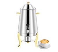 13L inless Steel Coffee Urn Dispenser - Hot Drink Server for Coffee, Juice, Events, Parties, and Buffets - Ele Beve Chafer with Faucet