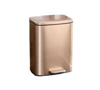 13L Soft-Close Trash Can, Pedal Bin with Removable Inner Bucket, Perfect for Kitchen, Bathroom, Office - Silver