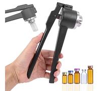 13mm/15mm/20mm Flip Off Vial Crimper - Aluminum Plastic/Full Aluminum, Manual Vial Crimper - 20-30 Bottles/min, Medical Bottle Cap Capping Machine,B-15mm