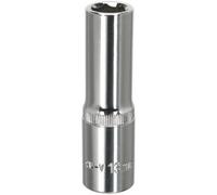 13mm Deep Drive Socket - Durable Forged Steel With Polished Chrome Finish
