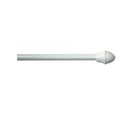 New Edge Blinds 13mm Extendable Metal Curtain Cafe Rods(white Caf Rod 55cm - 85cm), White