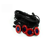 13mm Flat Sensors Adjustable Depth 16mm Car Parking Sensor Assistance Backup Radar Buzzer System For Rear Front Bumper Car Reversing Sensors(Blue)