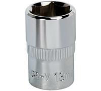 13mm Forged Steel Drive Socket - 3/8" Square Drive - Polished Chrome Vanadium