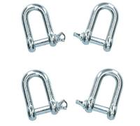 13mm Galvanised Dee D Shackle 4 Pack Chandlery Marine Rigging Shackle