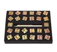 13mm Metal Stamp Punch Set, Vintage Alphabet Letter Stamps, 26 - Piece Handheld Metal Lettering Tool for Jewelry and Craft Engraving on Metal Surfaces