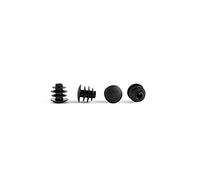 13mm Plastic End Caps - Black Domed Tube Inserts, Pack of 4 (See Second Image for Ordering Guide) - Made in Germany