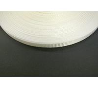 13mm Polypropylene Webbing Heavy Duty Strap For Backpacks Belts Handles Bags Straps Dog Leads (25 Metres, White)