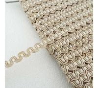 13mm Scroll Braid Trim Upholstery Chair Costume 24 Color Buy 1 2 or 4m 582D, 002b Light Taupe Pearl, 2 Metres