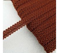 13mm Scroll Gimp Braid Trim Upholstery Chair 12 Colour Buy 1 2 Or 4 Metres 810D, 843 Chocolate Rust, 4 Metres