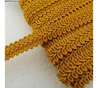 13mm Scroll Gimp Braid Trim Upholstery Chair 12 Colour Buy 1 2 Or 4 Metres 810D, 865 Dark Amber Gold, 4 Metres
