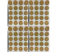 13mm Self Adhesive Screw Cover Caps Stick on Furniture Sticker Screw Hole - Oak x80