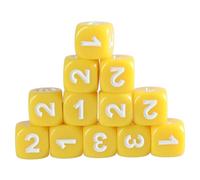 13mm Six Sided Dices Acrylic Game Dices Classroom Colorful Teaching Educational Counting Toy Math Learning Tool Math Learning