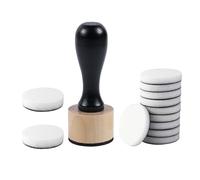 13Packs Round Mini Ink Blending Tool with 3 cm/1.18 Inch Foam Replacement Set Including 12Pcs Replacement Refill Foam Pads Drawing Art Supplies Ink Painting Tools for Scrapbooking Craft