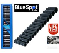 10pc 1/2" Drive Metric Deep Impact Sockets Socket Set 10mm - 24mm BlueSpot