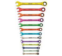 Geinxurn Color code Mini Wrench and Hex Screwdriver bit set, Metrc/SAE Wrench UK