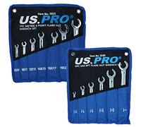 13pc Metric + Imperial Flare Nut Brake Gas Fuel Pipe Spanner Wrench Sets