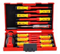 Rolson Compact 13pc Interchangeable VDE Insulated Screwdriver Set 28734