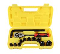13pcs 1/2in Socket Wrench Set, Ratcheting Spanner Tools for Car Maintenance, Home Improvement and Scaffolding Installation