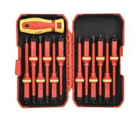 13Pcs 1000V Insulated 13Pieces Screwdriver Set Slotted Screw Driver Bit Tool for Electrician Insulated Screwdriver Set Electrician