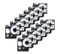 13pcs 12mm Labels for D1 Tape 45013 45010 45803 Compatible with LabelManager 160 280 LabelPoint Printers(Black on Clear)