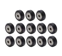 13Pcs 3D Printer Wheel, Carbon Steel Bearing POM Pulley for CNC Machine, 24mm Low - Noise Precision Wheel with 5mm Bore, Compatible with Ender 3, Anet ET4PRO, ET5PRO, Mega S, Artil