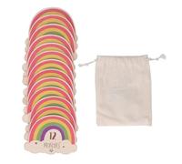 13Pcs Baby Monthly Milestone Cards, Baby Announcement Cards, Pregnancy Journey Milestone Markers, Rainbow Monthly Milestone Discs, Newborn Photography Props to Document