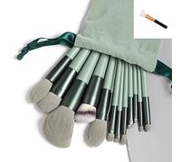 13PCS Chic Color Makeup Brushes Kit Soft Bristle Blush Eyeshadow Concealer Foundation Complete Makeup Kit Beginner Brush Set