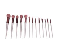 13Pcs Complete Makeup Brush Set Professional Soft Fluffy Brushes for Eyeshadow Blush Powder Foundation Contouring Fiber Hair Cosmetic Brushes Kit for Makeup Artists Beginners (Roseate)