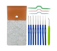 13pcs Crochet Hooks Set with Felt Bag for Beginners