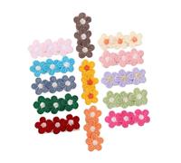 13Pcs Daisy Flower Barrettes Fully Lined Soft Fabric Hair Clips for Boy Girl Comfortable Lightweight Decorative Hair Pins for Daily Wear Special Occasions