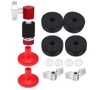 13Pcs Drum Cymbals Felt Pads And Sleeves With Wing Nut Washer Drum Key Cymbals Replacement Accessories Easy To Use