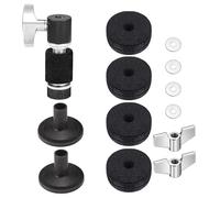 13Pcs Drum Cymbals Felt Pads Nonslip Felt Set Cymbals Stand Felts Sleeves Washer Drum Key Accessories Pads