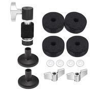 13Pcs Drum Cymbals Felt Pads Nonslip Felt Set Include Wing Nut & Washers & Cymbals Sleeves For Drum Set Enduring Washer