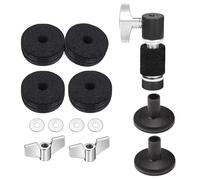 13Pcs Drum Cymbals Felt Pads Nonslip Felt Set Include Wing Nut & Washers & Cymbals Sleeves For Drum Set Enduring