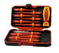 13PCS Electrical Screwdriver Set: Changeable Insulated Screwdriver Sets with Rubber Handle for Electrician Home DIY Projects - Screw Driver Sets with Case