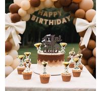 13PCS Espresso Martini Decor A Tini Bit Older Birthday Cake Decor