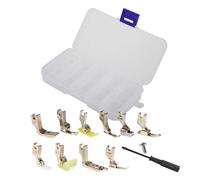 13pcs Industrial Sewing Machine Feet Set Zipper Gathering Shirring Hemming