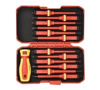 13Pcs Insulated Electrician Screwdriver Set, with Tips Nonslip Grip Electricians Tool Electrician Set Insulated