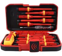 13pcs Insulated Magnetic Screwdriver 1000V VDE Certified Tool Kit with Interchangeable Bits & Safety Case for Repair & Maintenance for DIY & Professional Use