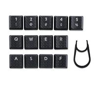 13pcs key Texture Tactility Backlit Keycaps Replacement for GL Tactile Switch Logitech G813/G815/G915/G913 TKL RGB Mechanical Gaming Keyboard (Black)