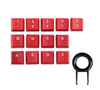 13pcs key Texture Tactility Backlit Keycaps Replacement for GL Tactile Switch Logitech G813/G815/G915/G913 TKL RGB Mechanical Gaming Keyboard (Red)