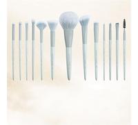 13pcs Long Pole Wooden Handle Makeup Brush Set Soft Hair Loose Powder Eyeshadow Blush Beauty Makeup Brushes (D 18cm)