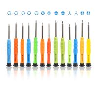 13Pcs Magnetic Mini Screwdriver Set Tiny Spectacle Watch Repair Screw Drivers Small Star Flat Head Screwdrivers Little Cracker Precision Screwdriver for Eye Glasses Phone Toys Jewellers Tools
