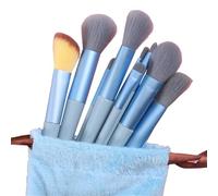 13PCS Makeup Brushes Set Eye Shadow Foundation Soft Fluffy Cosmetic Powder Blush Blending Make Up Beauty Tools,Blue,13pcs